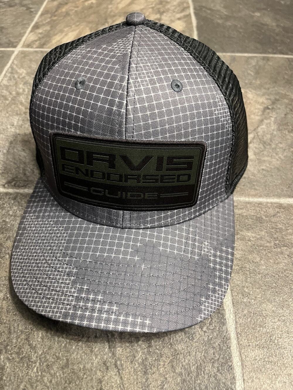 Orvis Endorsed Guide Trucker Mesh Hat Cap Adjustable Gray NWOT Fishing Fly River